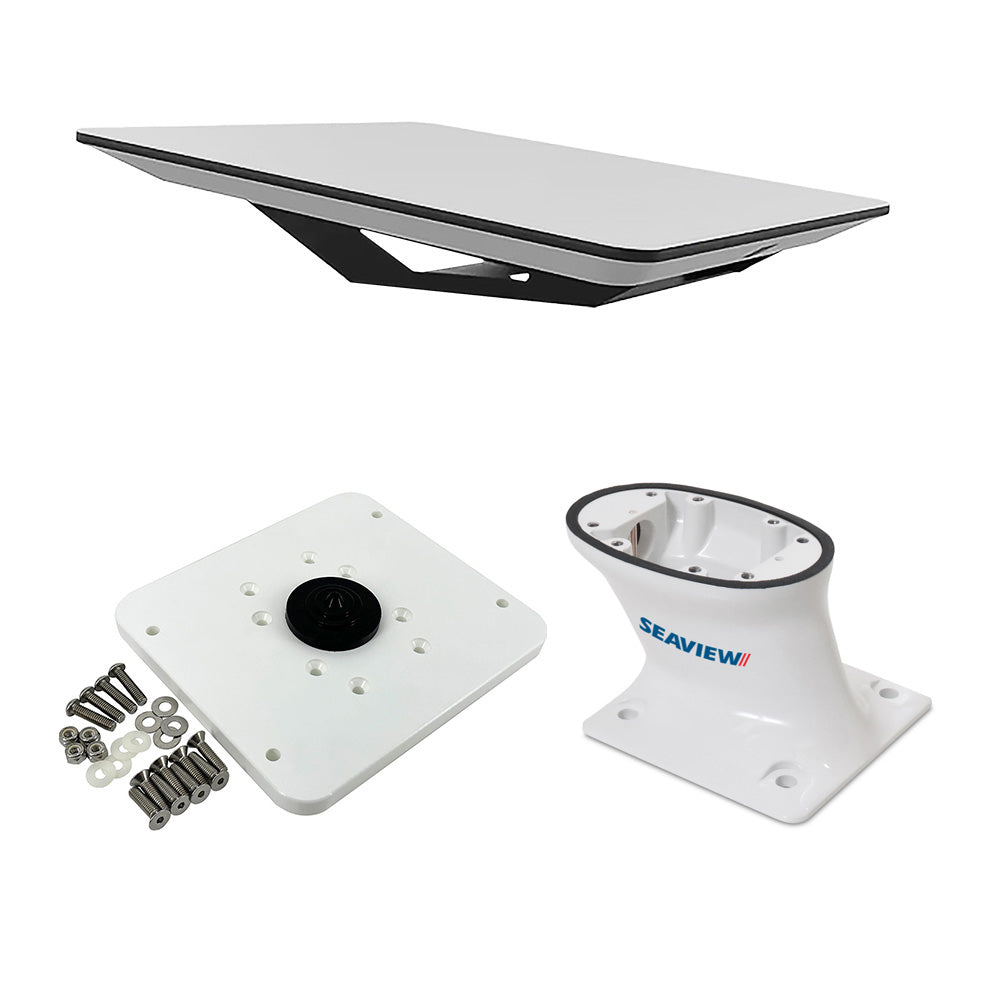 KVH Starlink Flat Panel Kit w5 Seaview Pedestal Mount ADASTLKA Starlink Top Plate Activation Service Plans Through