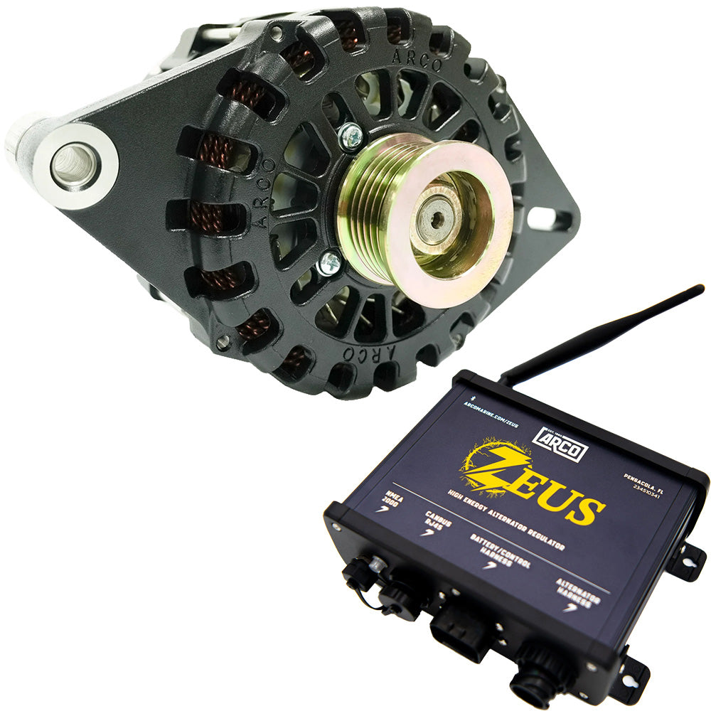 ARCO Zeus A800048V 8kW 12 Single Foot Alternator wIsolated Ground Zeus HighEnergy Alternator Regulator 4605AZ1000