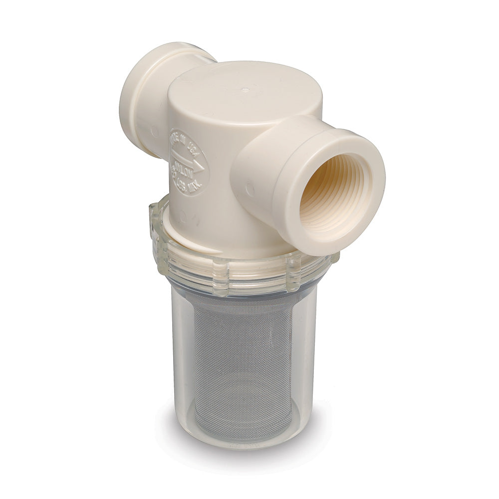 Shurflo by Pentair 1 Raw Water Strainer wBracket Fittings 50 Mesh 25332101