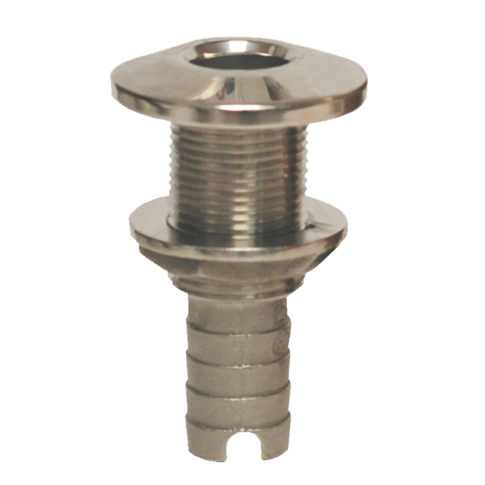GROCO Stainless Steel Hose Barb ThruHull Fitting 1 HTH1000S