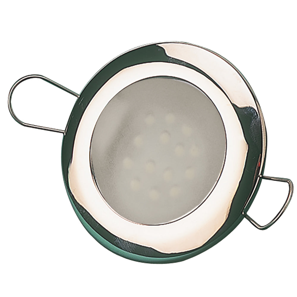 SeaDog LED Overhead Light 2716 Brushed Finish 60 Lumens Frosted Lens Stamped 304 Stainless Steel 4043323