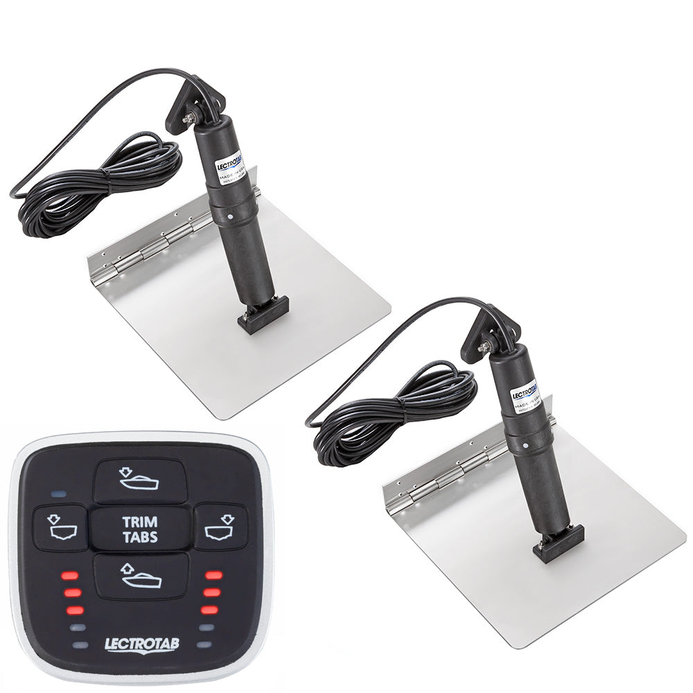 Lectrotab XKA Stainless Steel Trim Tab Kit wMLC1 Control 12 x 12 XKASML12X12
