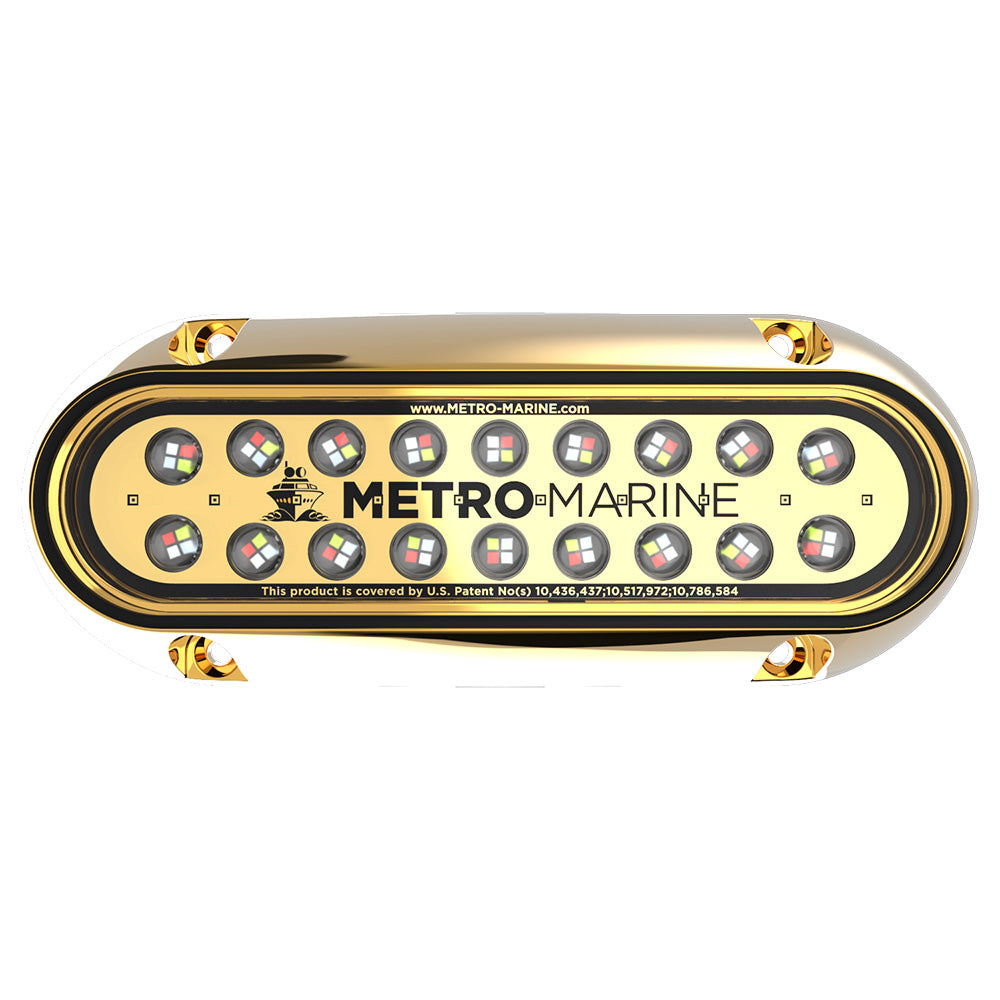 Metro Marine HighOutput Elongated Underwater Light wIntelligent Full Spectrum LEDs  RGBW 90 Beam  FBME1HFS90
