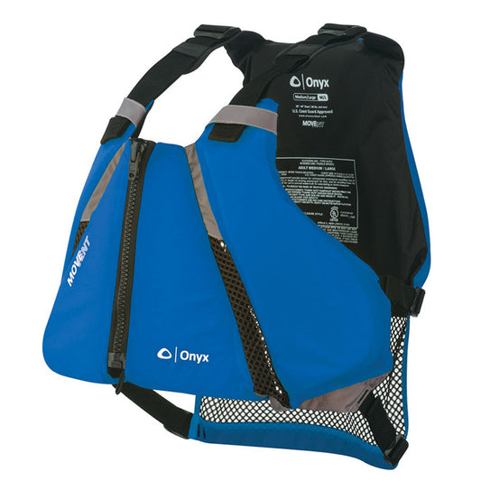 Onyx MoveVent Curve Paddle Sports Life Vest  XL2X  Blue 12200050006016